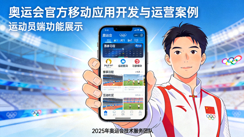 奥运会官方移动应用开发与运营案例 - 运动员使用手机App
