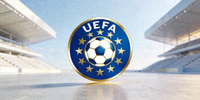 欧足联UEFA Logo - 星环围绕的足球图案